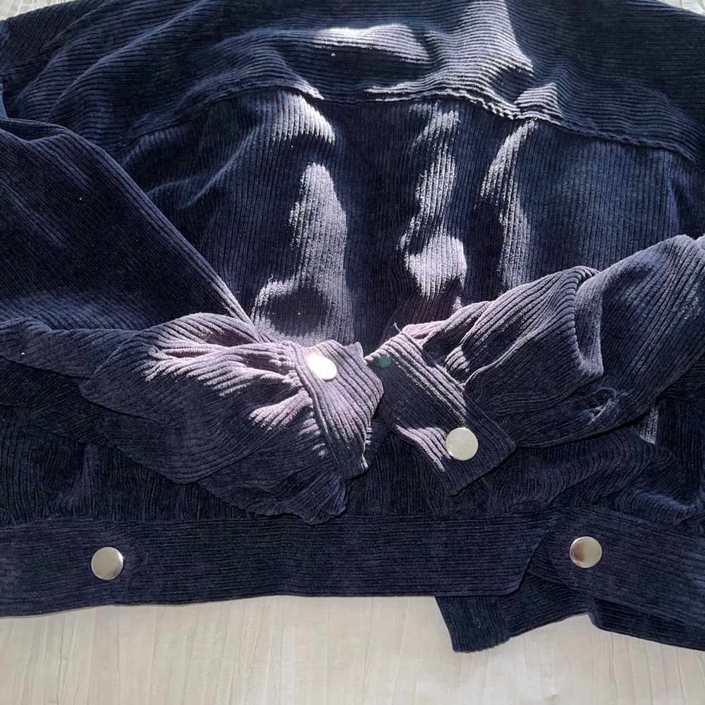 HYFVE Corduroy Jacket in Deep Navy Velvet - Picture 4 of 4